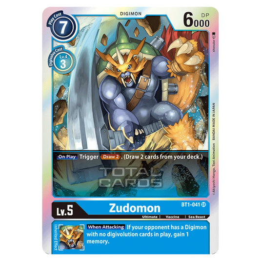 Digimon Card Game - Release Special Booster Ver.1.0 (BT01-03) - Zudomon (Super Rare) - BT1-041