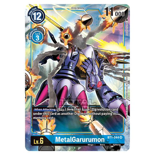 Digimon Card Game - Release Special Booster Ver.1.0 (BT01-03) - MetalGarurumon (Alternative Art) (Super Rare) - BT1-044A