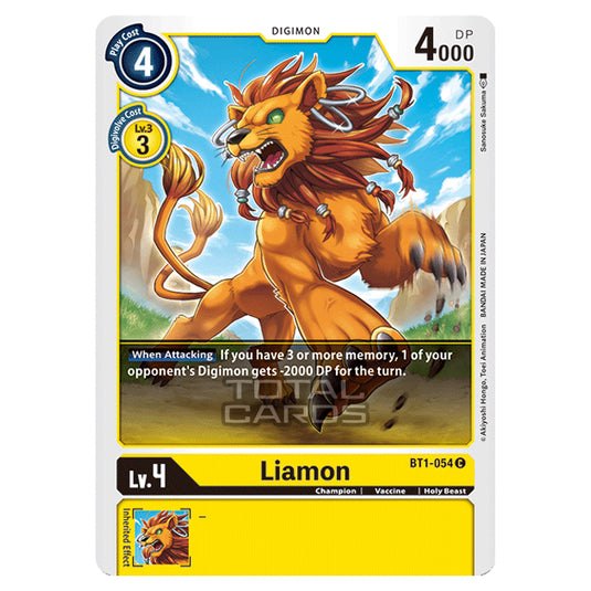 Digimon Card Game - Release Special Booster Ver.1.0 (BT01-03) - Liamon (Common) - BT1-054