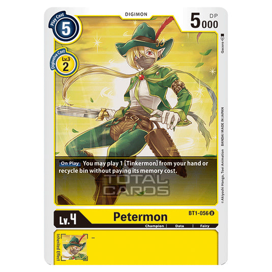 Digimon Card Game - Release Special Booster Ver.1.0 (BT01-03) - Petermon (Uncommon) - BT1-056