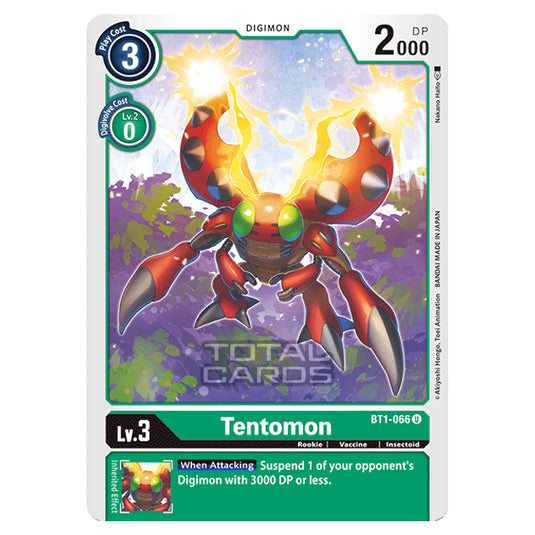 Digimon Card Game - Release Special Booster Ver.1.0 (BT01-03) - Tentomon (Uncommon) - BT1-066