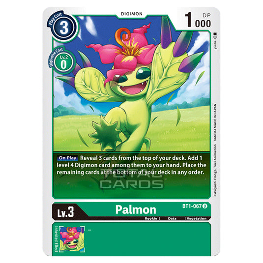 Digimon Card Game - Release Special Booster Ver.1.0 (BT01-03) - Palmon (Uncommon) - BT1-067