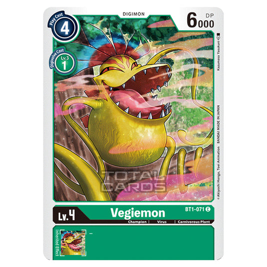 Digimon Card Game - Release Special Booster Ver.1.0 (BT01-03) - Vegiemon (Common) - BT1-071