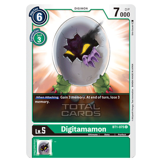 Digimon Card Game - Release Special Booster Ver.1.0 (BT01-03) - Digitamamon (Common) - BT1-075