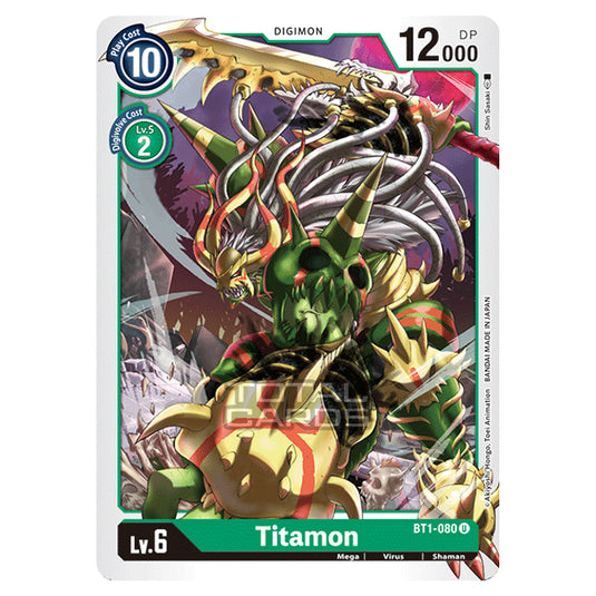 Digimon Card Game - Release Special Booster Ver.1.0 (BT01-03) - Titamon (Uncommon) - BT1-080