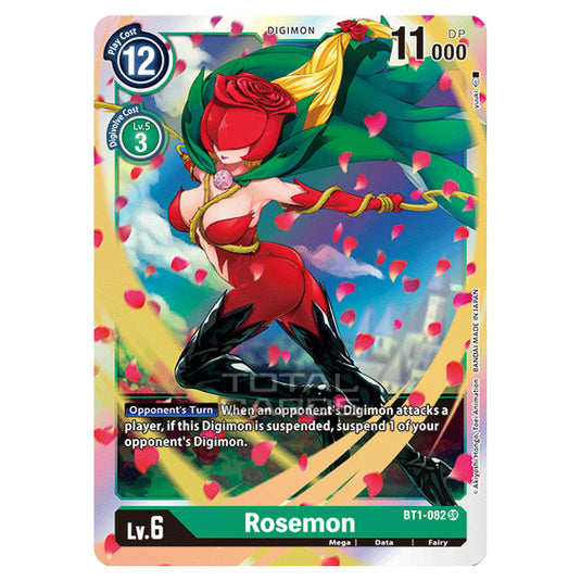 Digimon Card Game - Release Special Booster Ver.1.0 (BT01-03) - Rosemon (Super Rare) - BT1-082