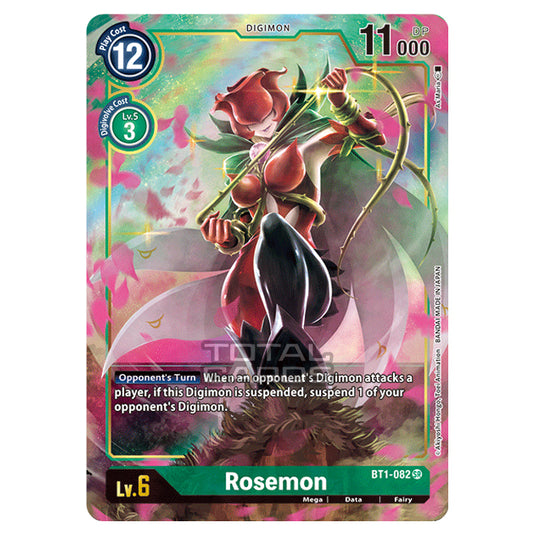 Digimon Card Game - Release Special Booster Ver.1.0 (BT01-03) - Rosemon (Super Rare) - BT1-082A