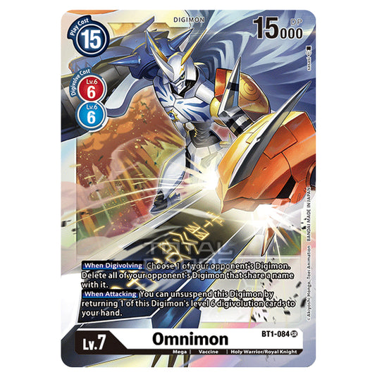 Digimon Card Game - Release Special Booster Ver.1.0 (BT01-03) - Omnimon (Super Rare) - BT1-084