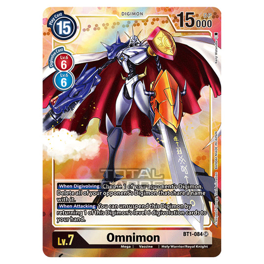 Digimon Card Game - Release Special Booster Ver.1.0 (BT01-03) - Omnimon (Super Rare) - BT1-084A