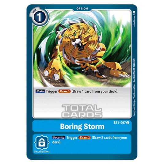 Digimon Card Game - Release Special Booster Ver.1.0 (BT01-03) - Boring Storm (Common) - BT1-097