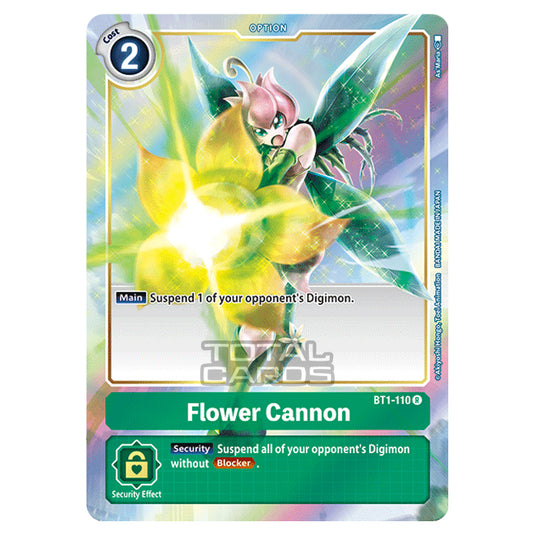 Digimon Card Game - Release Special Booster Ver.1.0 (BT01-03) - Flower Cannon (Alternate Art) (Rare) - BT1-110A