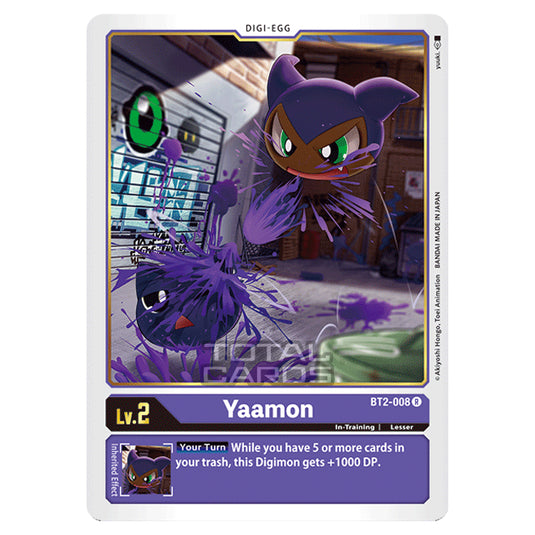 Digimon Card Game - Release Special Booster Ver.1.0 (BT01-03) - Yaamon (Rare) - BT2-008