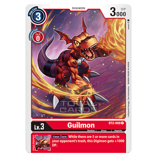 Digimon Card Game - Release Special Booster Ver.1.0 (BT01-03) - Guilmon (Common) - BT2-009