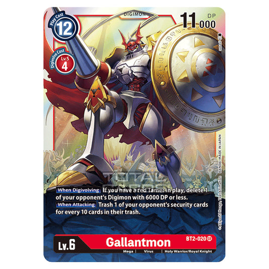 Digimon Card Game - Release Special Booster Ver.1.0 (BT01-03) - Gallantmon (Super Rare) - BT2-020