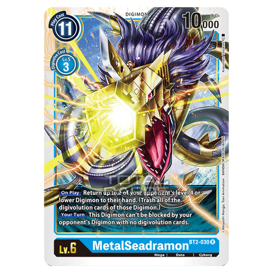 Digimon Card Game - Release Special Booster Ver.1.0 (BT01-03) - MetalSeadramon (Rare) - BT2-030