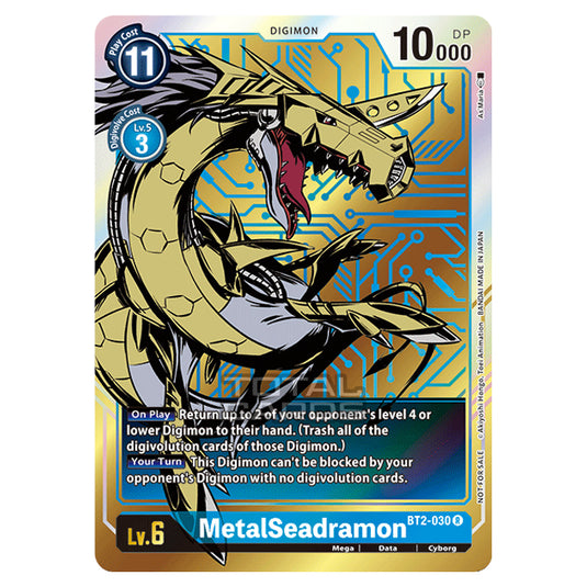 Digimon Card Game - Release Special Booster Ver.1.0 (BT01-03) - MetalSeadramon (Alternate Art) (Rare) - BT2-030A