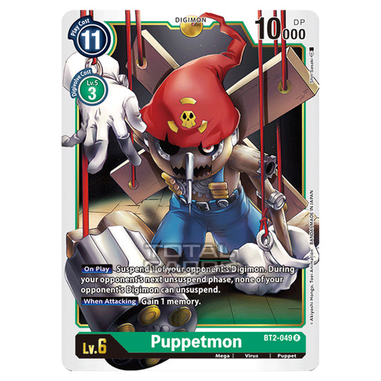 Digimon Card Game - Release Special Booster Ver.1.0 (BT01-03) - Puppetmon  (Rare) - BT2-049