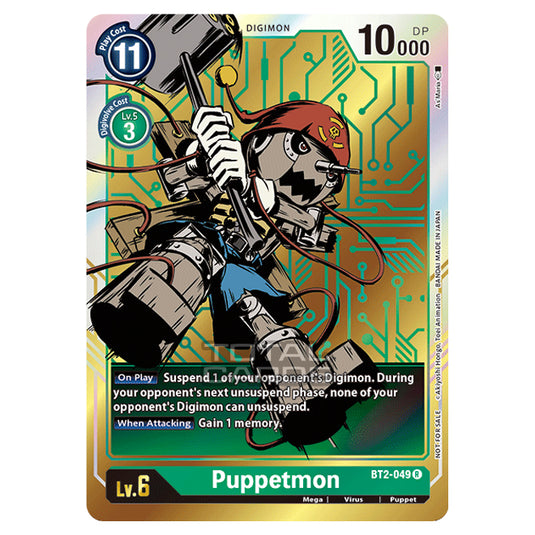 Digimon Card Game - Release Special Booster Ver.1.0 (BT01-03) - Puppetmon (Alternate Art) (Rare) - BT2-049A