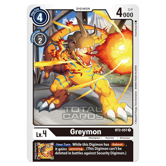 Digimon Card Game - Release Special Booster Ver.1.0 (BT01-03) - Greymon (Common) - BT2-057