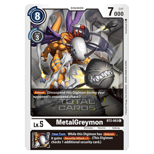 Digimon Card Game - Release Special Booster Ver.1.0 (BT01-03) - MetalGreymon (Common) - BT2-063