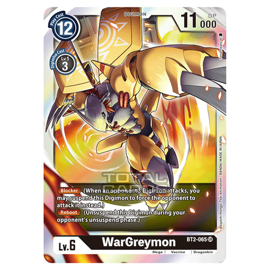 Digimon Card Game - Release Special Booster Ver.1.0 (BT01-03) - WarGreymon (Super Rare) - BT2-065