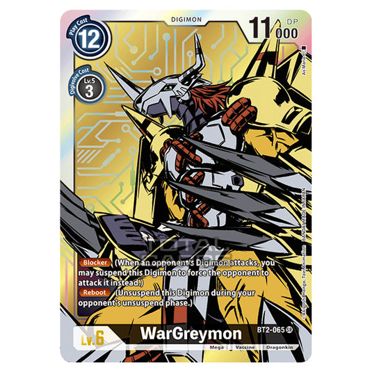 Digimon Card Game - Release Special Booster Ver.1.0 (BT01-03) - WarGreymon (Alternate Art) (Super Rare) - BT2-065A