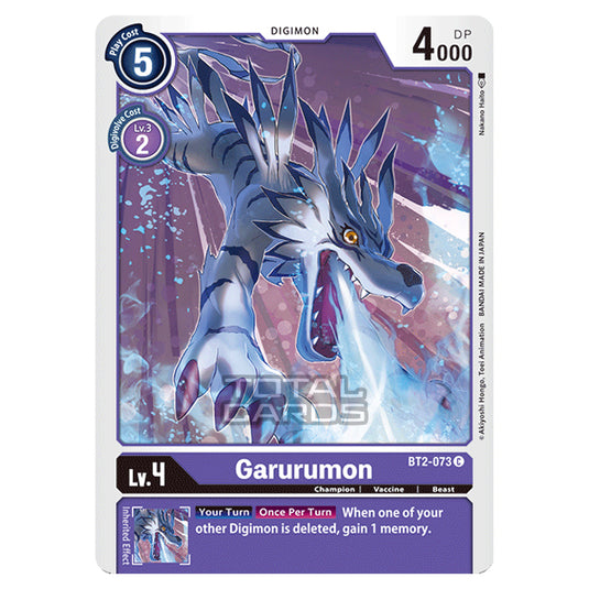 Digimon Card Game - Release Special Booster Ver.1.0 (BT01-03) - Garurumon (Common) - BT2-073