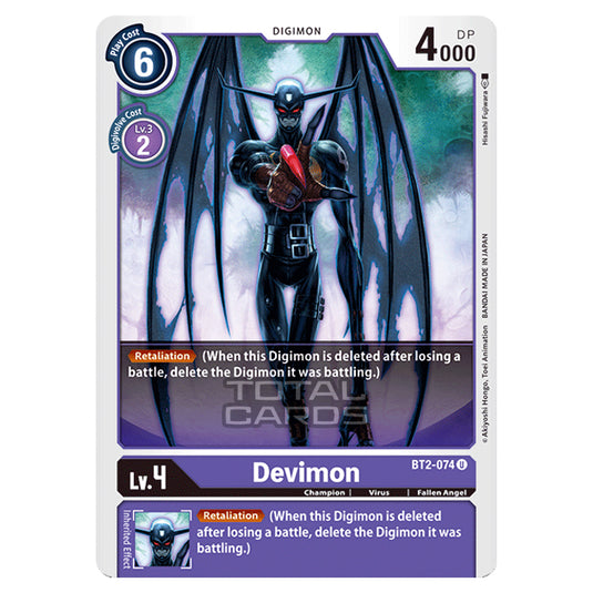 Digimon Card Game - Release Special Booster Ver.1.0 (BT01-03) - Devimon (Uncommon) - BT2-074