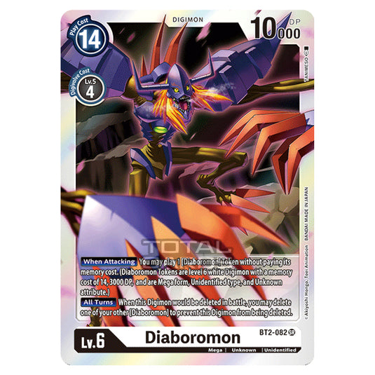 Digimon Card Game - Release Special Booster Ver.1.0 (BT01-03) - Diaboromon (Super Rare) - BT2-082