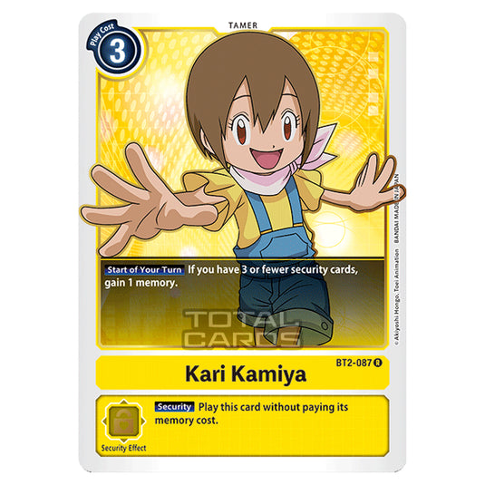 Digimon Card Game - Release Special Booster Ver.1.0 (BT01-03) - Kari Kamiya (Rare) - BT2-087