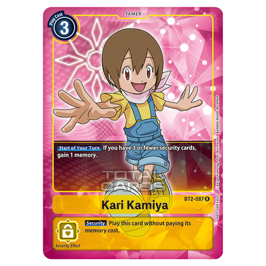 Digimon Card Game - Release Special Booster Ver.1.0 (BT01-03) - Kari Kamiya (Alternate Art) (Rare) - BT2-087A