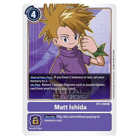 Digimon Card Game - Release Special Booster Ver.1.0 (BT01-03) - Matt Ishida (Rare) - BT2-090