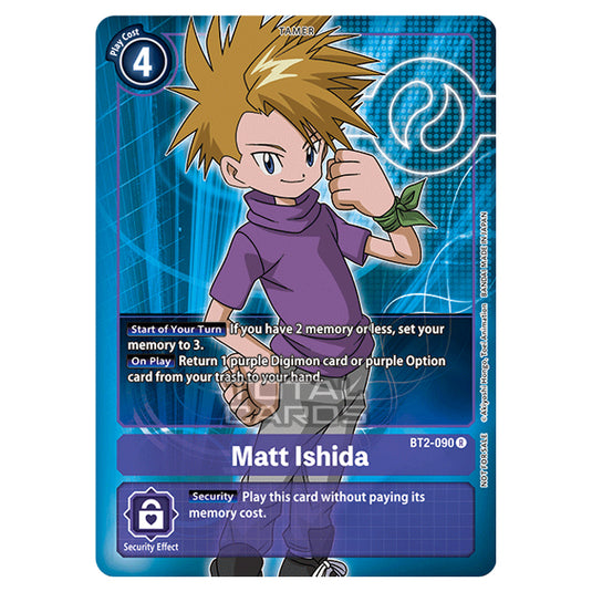 Digimon Card Game - Release Special Booster Ver.1.0 (BT01-03) - Matt Ishida (Alternate Art) (Rare) - BT2-090A