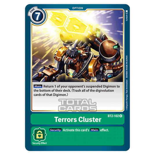 Digimon Card Game - Release Special Booster Ver.1.0 (BT01-03) - Terrors Cluster (Rare) - BT2-102