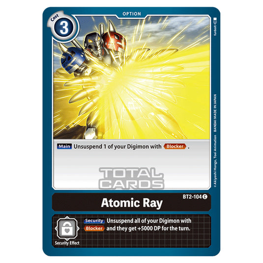 Digimon Card Game - Release Special Booster Ver.1.0 (BT01-03) - Atomic Ray (Common) - BT2-104