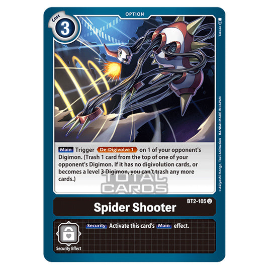 Digimon Card Game - Release Special Booster Ver.1.0 (BT01-03) - Spider Shooter (Uncommon) - BT2-105