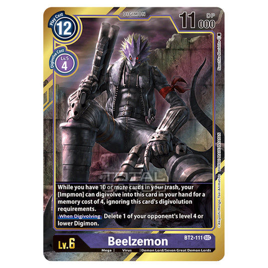 Digimon Card Game - Release Special Booster Ver.1.0 (BT01-03) - Beelzemon (Alternate Art) (Secret Rare) - BT2-111A