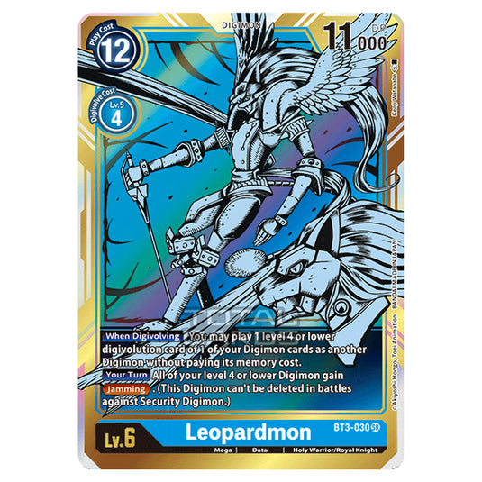 Digimon Card Game - Release Special Booster Ver.1.0 (BT01-03) - Leopardmon (Alternate Art) (Super Rare) - BT3-030A