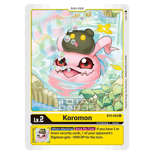 Digimon Card Game - Great Legend (BT04) - Koromon (Uncommon) - BT4-003