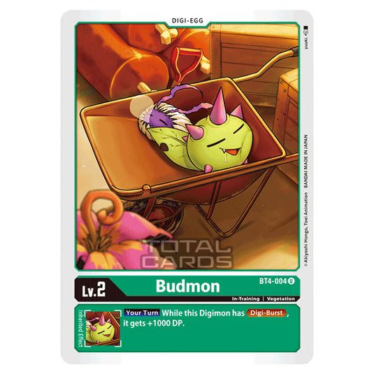 Digimon Card Game - Great Legend (BT04) - Budmon (Uncommon) - BT4-004