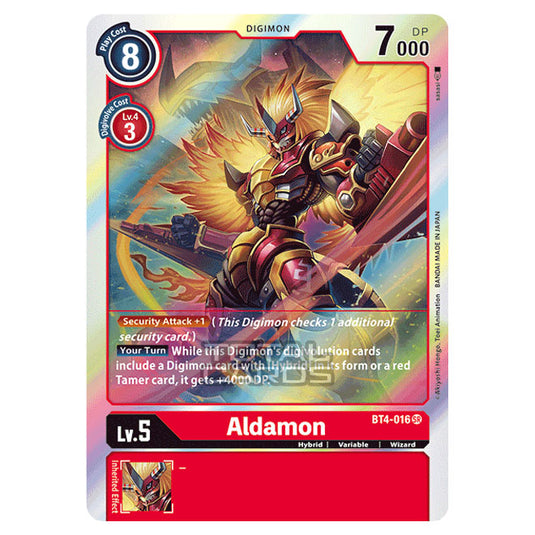 Digimon Card Game - Great Legend (BT04) - Aldamon (Super Rare) - BT4-016