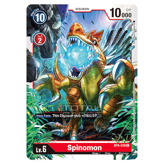 Digimon Card Game - Great Legend (BT04) - Spinomon (Uncommon) - BT4-018