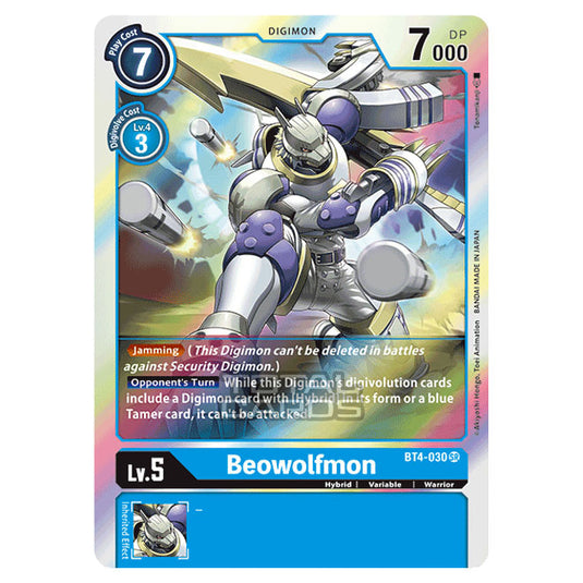 Digimon Card Game - Great Legend (BT04) - Beowolfmon (Super Rare) - BT4-030