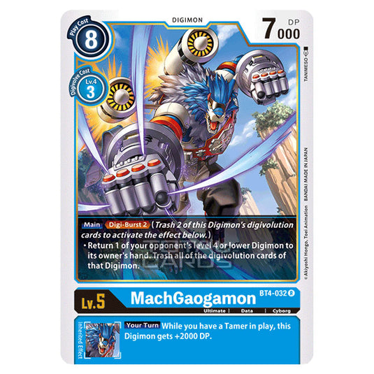 Digimon Card Game - Great Legend (BT04) - MachGaogamon (Rare) - BT4-032