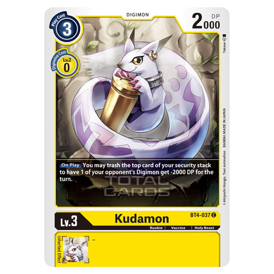 Digimon Card Game - Great Legend (BT04) - Kudamon (Common) - BT4-037