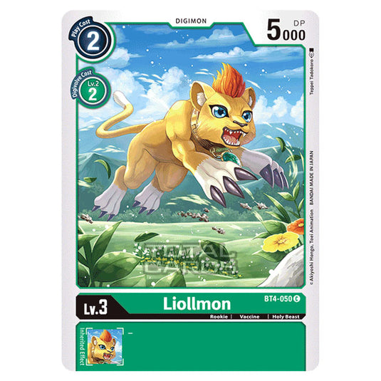 Digimon Card Game - Great Legend (BT04) - Liollmon (Common) - BT4-050