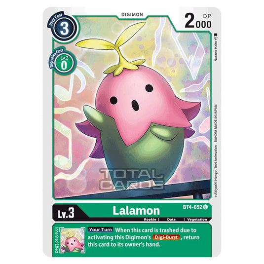 Digimon Card Game - Great Legend (BT04) - Lalamon (Uncommon) - BT4-052