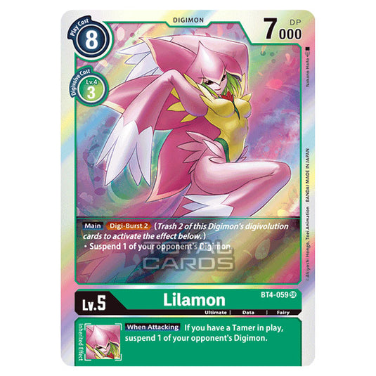 Digimon Card Game - Great Legend (BT04) - Lilamon (Super Rare) - BT4-059