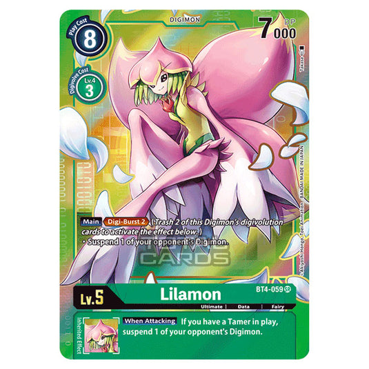Digimon Card Game - Great Legend (BT04) - Lilamon (Super Rare) - BT4-059A