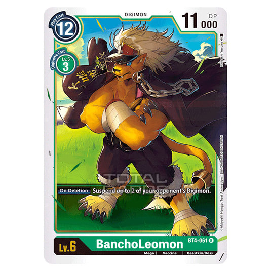 Digimon Card Game - Great Legend (BT04) - BanchoLeomon (Rare) - BT4-061